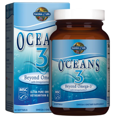 Garden of Life Oceans 3 Beyond Omega-3 with OmegaXanthin